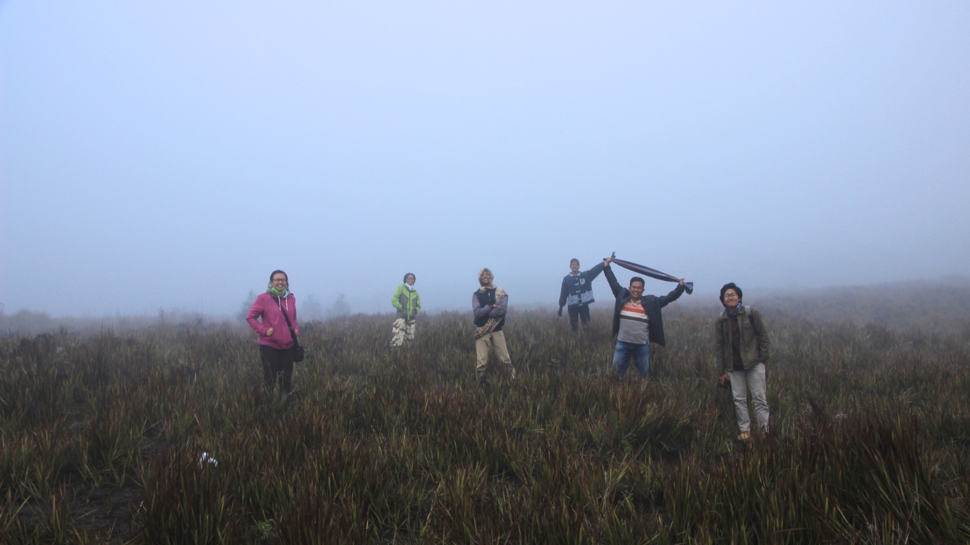 Wisatawan menikmati perjalanan wisata bersama Plesar Plesir di savana Bromo