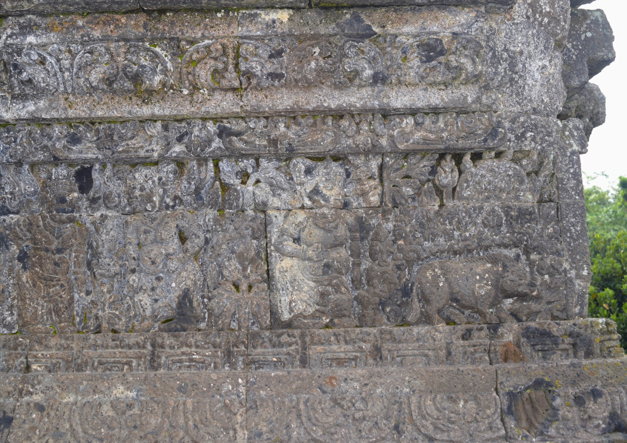 Detail relief Singasari di Candi Jago